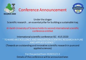 Read more about the article Conference Announcement